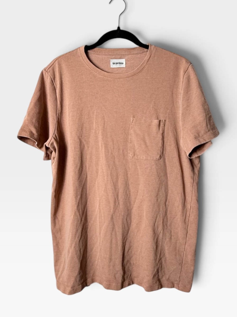 Taylor Stitch Heavy Bag Tee Shirt Men's Size 42 Short Sleeve Dusty Rose (N)